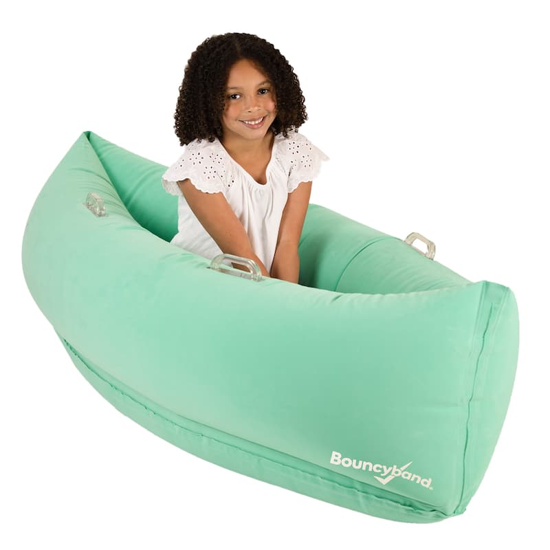Bouncyband Comfy Hugging Peapod Sensory Pod, 60", Ages 6-12 Up to 3-5'1" Tall, Green
