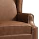 Upholstered Nailhead Trim Armchair Wingback Accent Chairs Set of 2