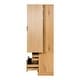 preview thumbnail 18 of 18, Modern Wooden Kitchen Pantry Cabinet with Fluted Doors 2 Drawers and Built-In Spice Racks Oak by GDFStudio