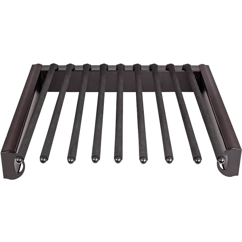 Hardware Resources 9 Hook Pull Out Pants Rack with Full Extension - Dark Bronze