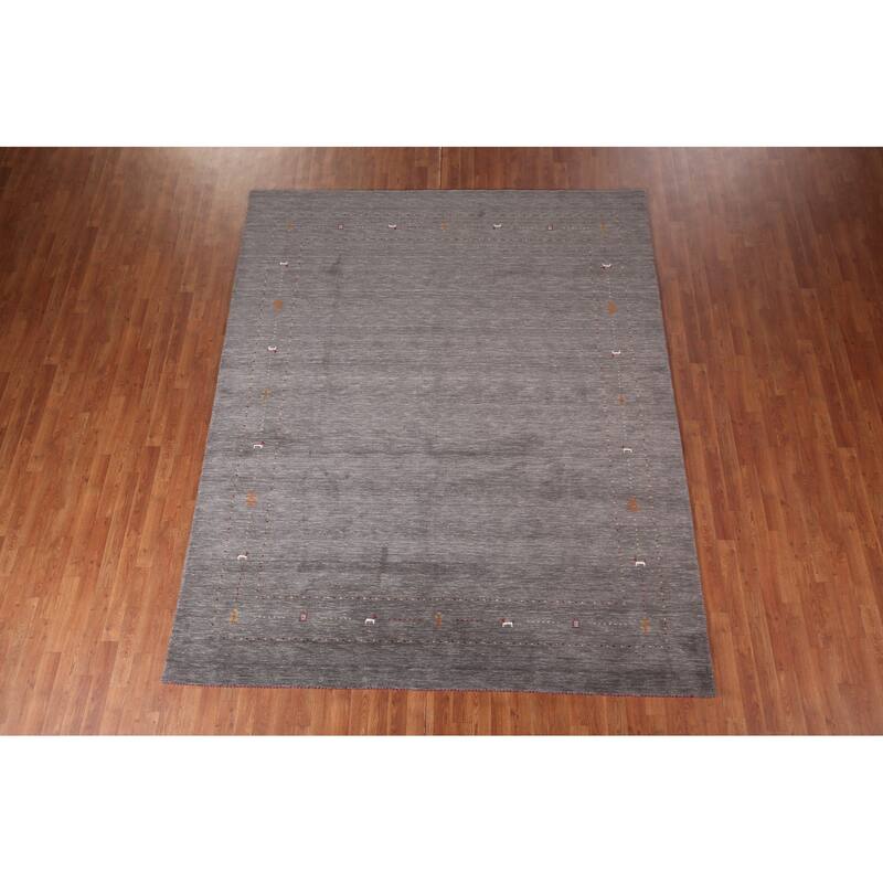 Gabbeh Oriental Area Rug Handmade Bedroom Wool Carpet - 8'0"x 9'10"