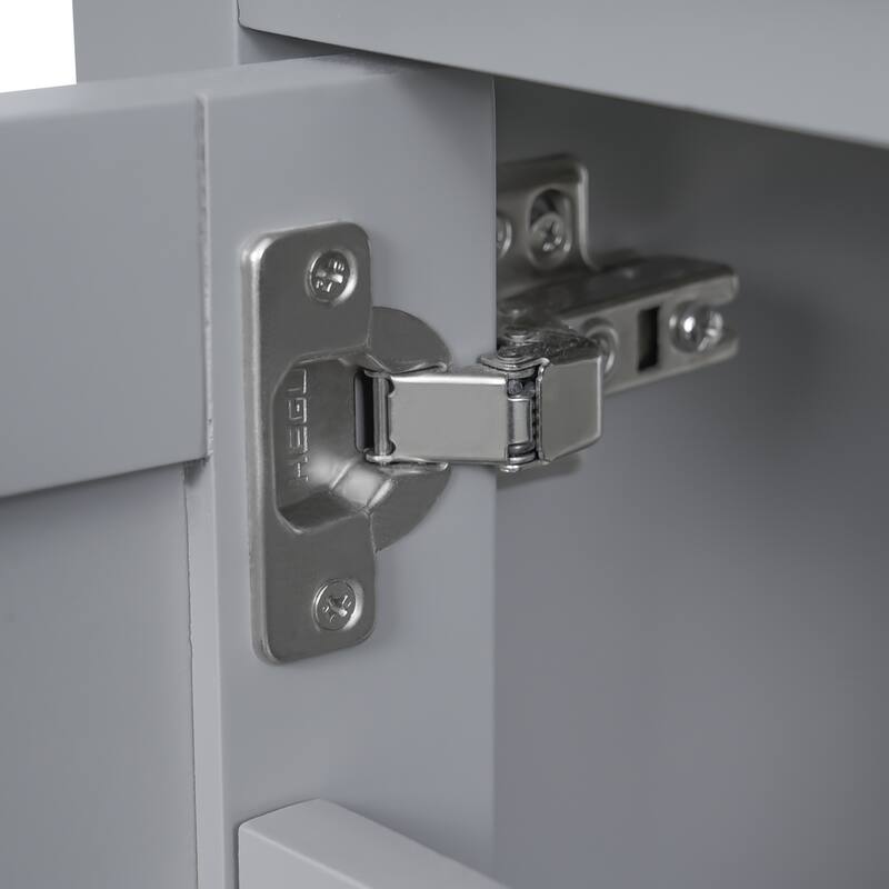 Bathroom Vanity with Sink, Freestanding Bathroom Storage Cabinet, Bathroom Cabinet with 2 Soft-Close Doors & 1 Divided Drawer