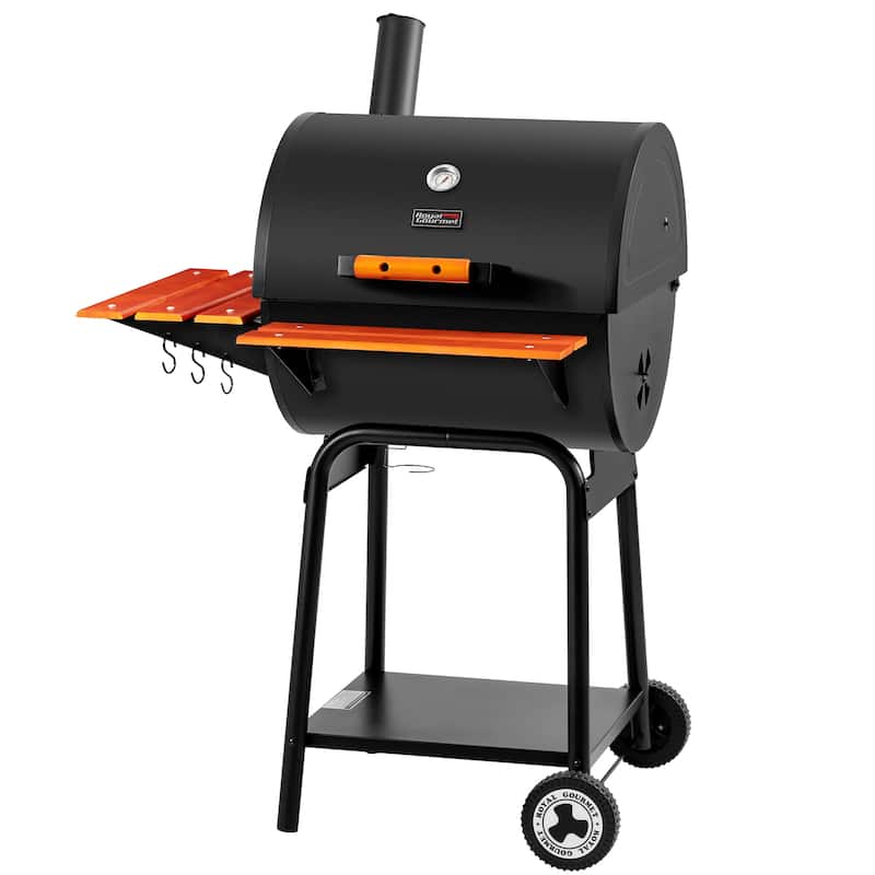 Royal Gourmet 24-Inch Black Charcoal BBQ Grill