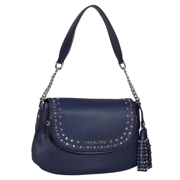 navy leather handbags sale
