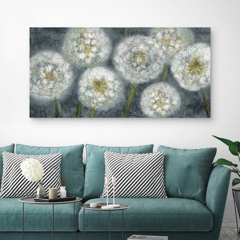 Three Wishes Blue Panel by Sandy Doonan Canvas Art Print