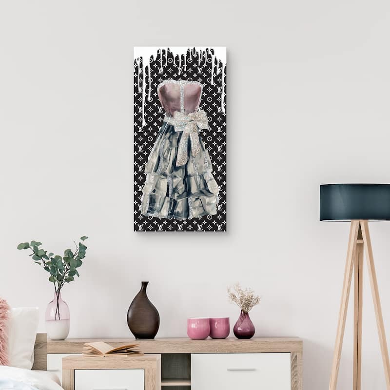 Dress in Mauve Canvas Art Print