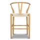 preview thumbnail 1 of 38, Poly & Bark Weave 23.5" Seat Height Counter Stool - Solid Wood with Woven Seat