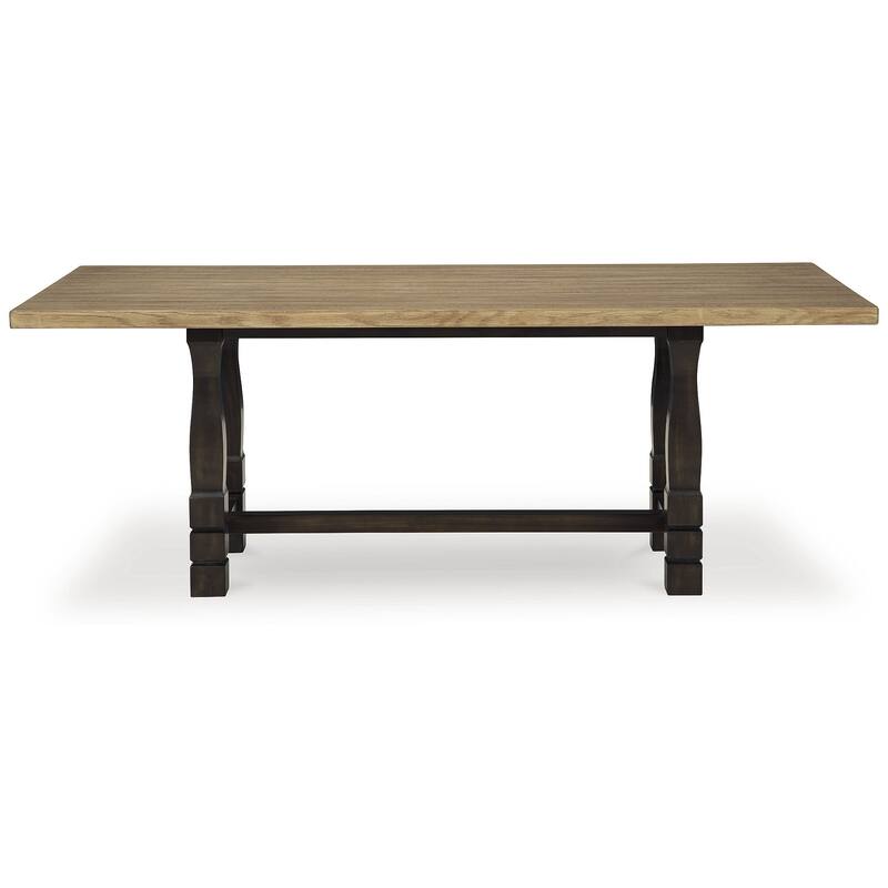 Signature Design by Ashley Charterton Two-tone Brown Dining Table - 82"W x 42"D x 30"H