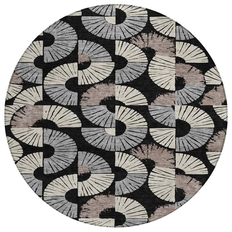 Machine Washable Indoor/ Outdoor Modern Jay Chantille Rug