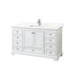 Option White / Giotto Quartz Top / Polished Chrome