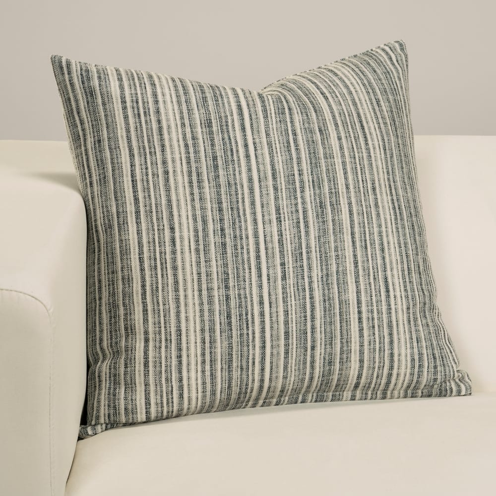 Bungalow Stripe Designer Throw Pillow