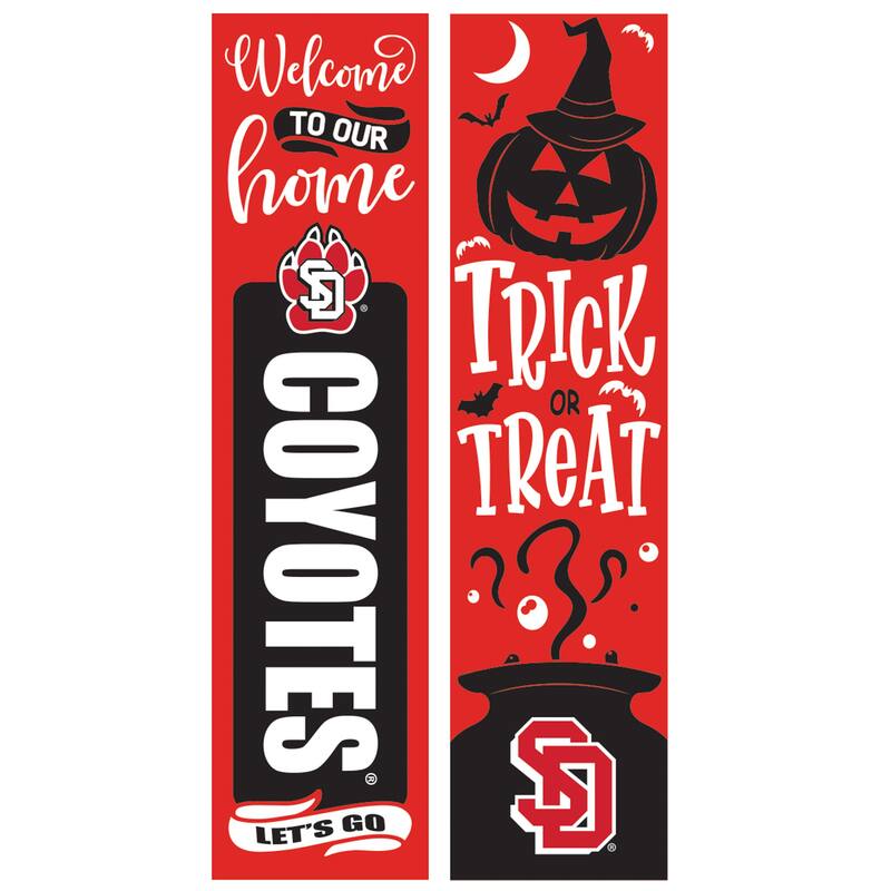 47" Double Sided Seasonal Porch Leaner, University of South Dakota - 47" x 11.25"