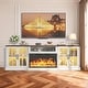 preview thumbnail 29 of 52, 98" Farmhouse TV Stand with 36" Fireplace for TVs up to 100"