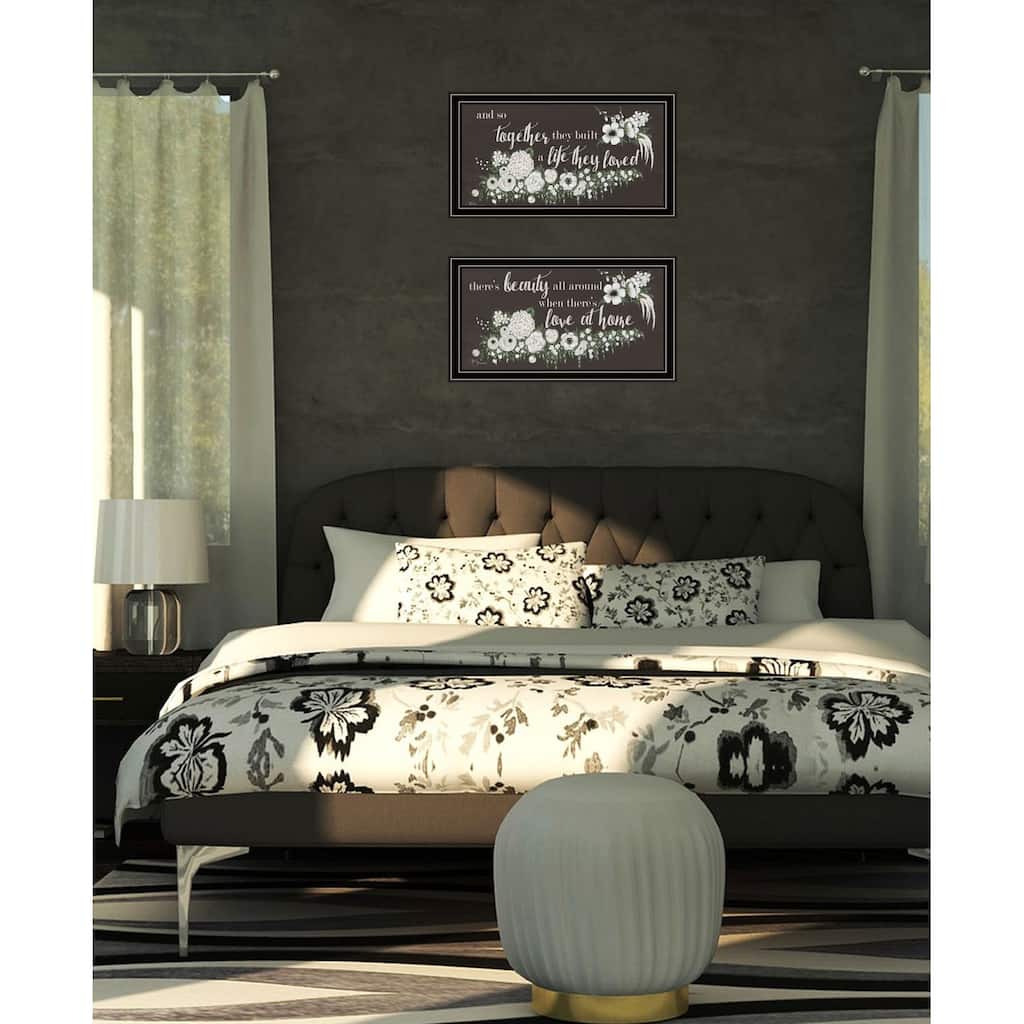 Trendy Decor 4U "Together They Built Love" Printed Framed Wall Art by Hollihocks Art