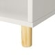 preview thumbnail 6 of 5, Wooden Children's 3-Tier Bookcase with Pine Wood Legs,White