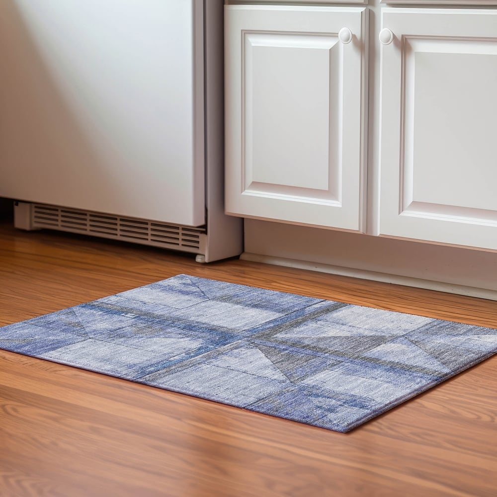 Premium Washable Super Soft Contemporary Geo Mayfield Rug