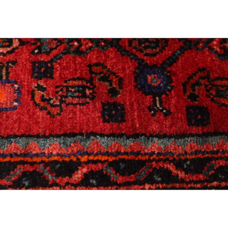 ECARPETGALLERY Hand-knotted Andelz Red Wool Rug - 2'11 x 9'7
