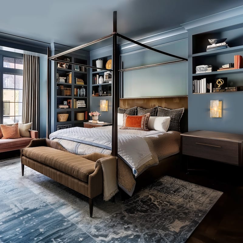 Modern Gold 1-Light White Smoke Glass Wall Sconce Lamp Flush Mount Bathroom Lighting - 6 " L