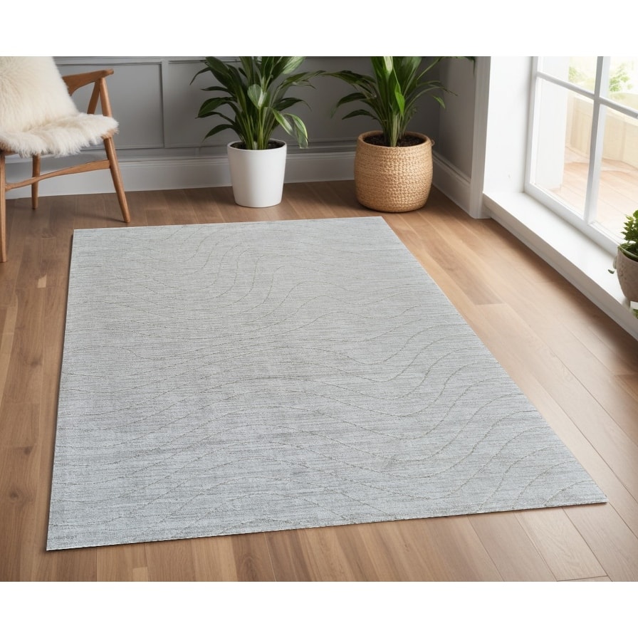 Beva Abstract Modern Non Skid Stain Resistant Woven Durable Area Rug By HomeRoots