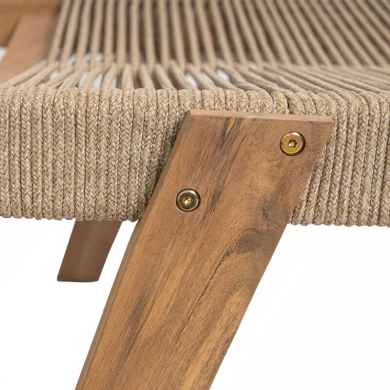 Outdoor Rope Chaise Lounge Set of 2