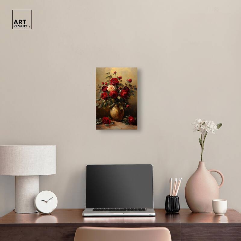Lavish Lily Lament Canvas by Art Remedy, Gallery Wrapped