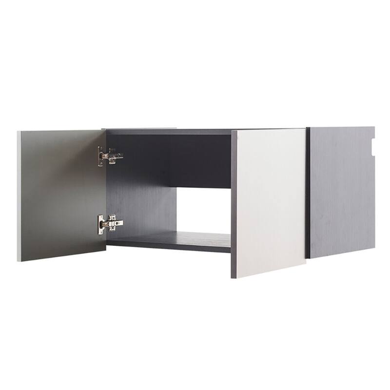 Nova Series Wood Wall Mounted Garage Cabinet in Metallic Gray - 32"W x 16"H x 20"D