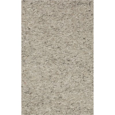 Mohawk Home Felt Rug Pad 1/2" Inch Thick Plush Comfort Cushion - Grey
