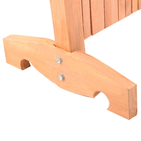 expanding portable fence wooden screen pet gate kid safety dog lawn patio garden