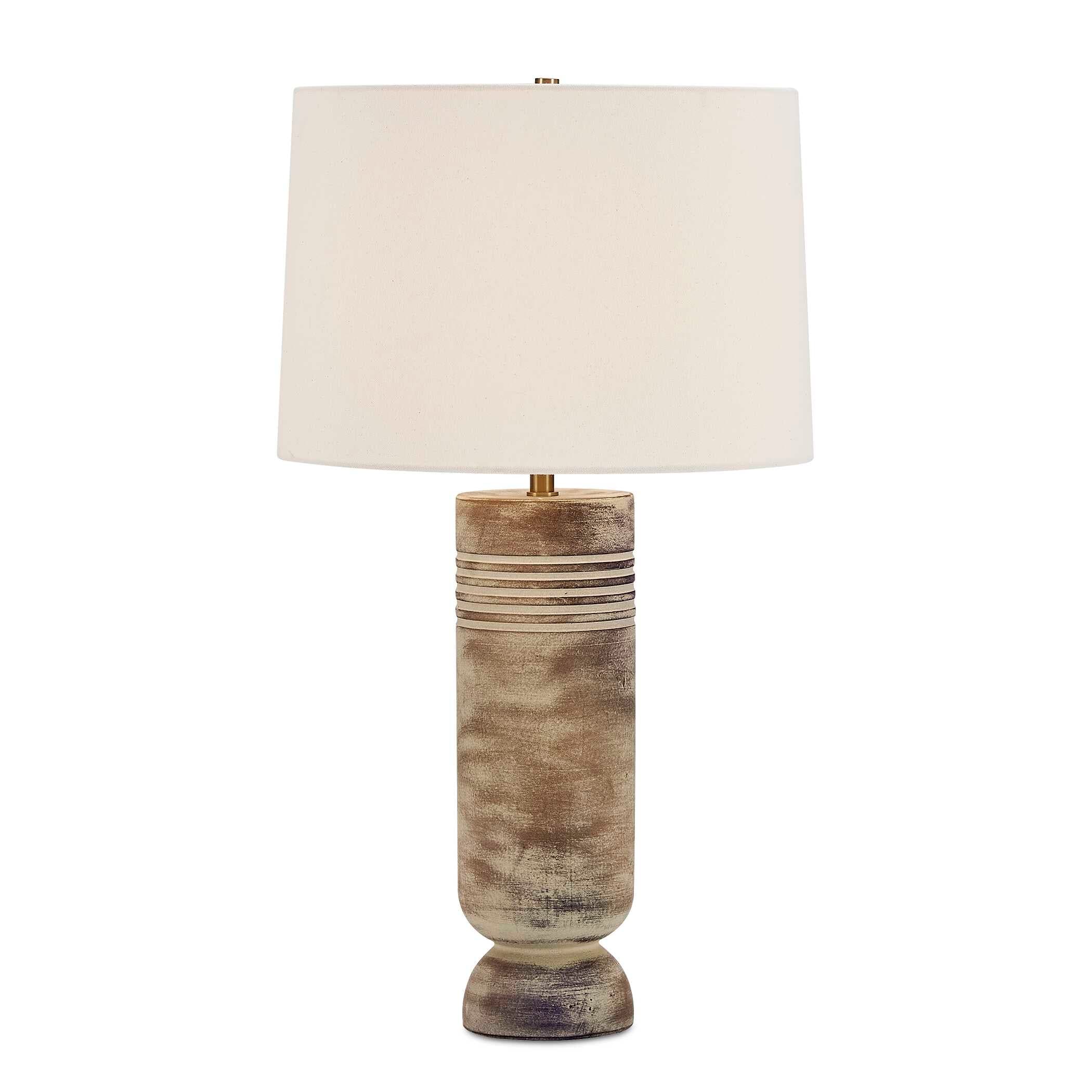 Uttermost Vale Beige Hues Table Lamp - 16.00" W x 28.38" H x 16.00" D