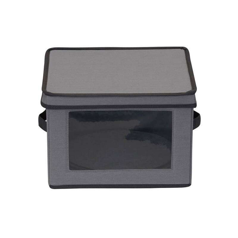 Household Essentials Dinner Plate Storage Box - 12.0"L x 12.0"W x 8.5"H