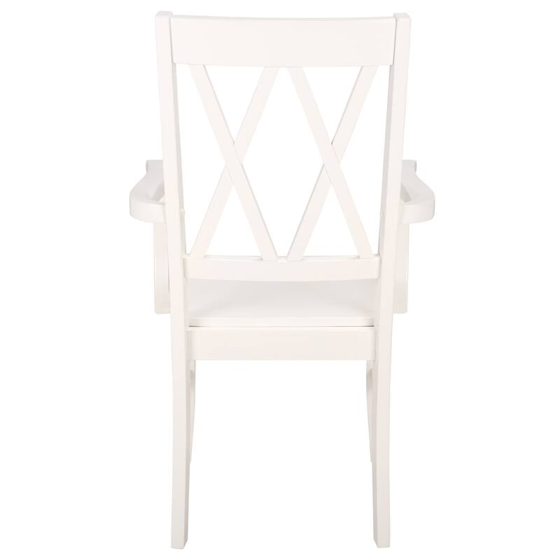 SAFAVIEH HOME Yelena Double X-Back Arm Chair - 18"W x 22"D x 39"H