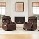 preview thumbnail 4 of 28, Kinsley Triple Motor Leather Power Swivel Recliner with Adjustable Lumbar