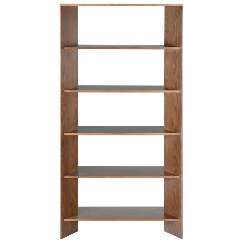 SAFAVIEH Couture Norrington Wood 5 Shelf Bookshelf - 38"W x 15"D x 76"H