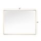 preview thumbnail 64 of 66, Rectangle Metal Framed Beveled Edge Bathroom Vanity Mirror