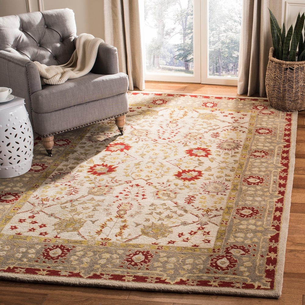 SAFAVIEH Handmade Anatolia Mirhan Traditional Oriental Hand-spun Wool Rug