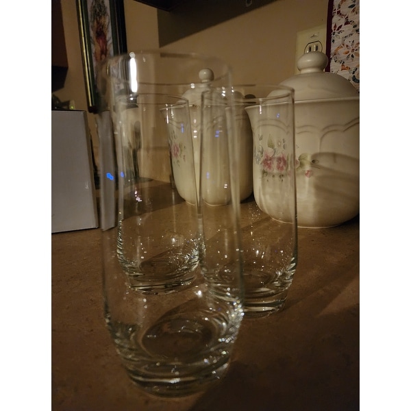 Gwen Crystal Highball Drinking Glasses - 18.5 oz (Set of 4) JoyJolt