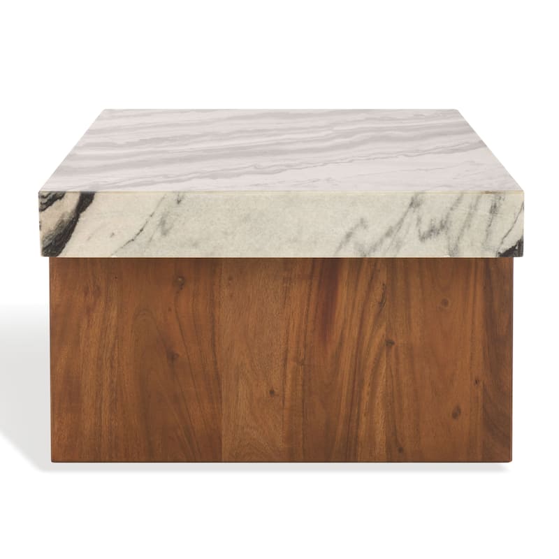 SAFAVIEH Couture Ellebeth Marble Top Coffee Table - 46"W x 23"D x 14"H