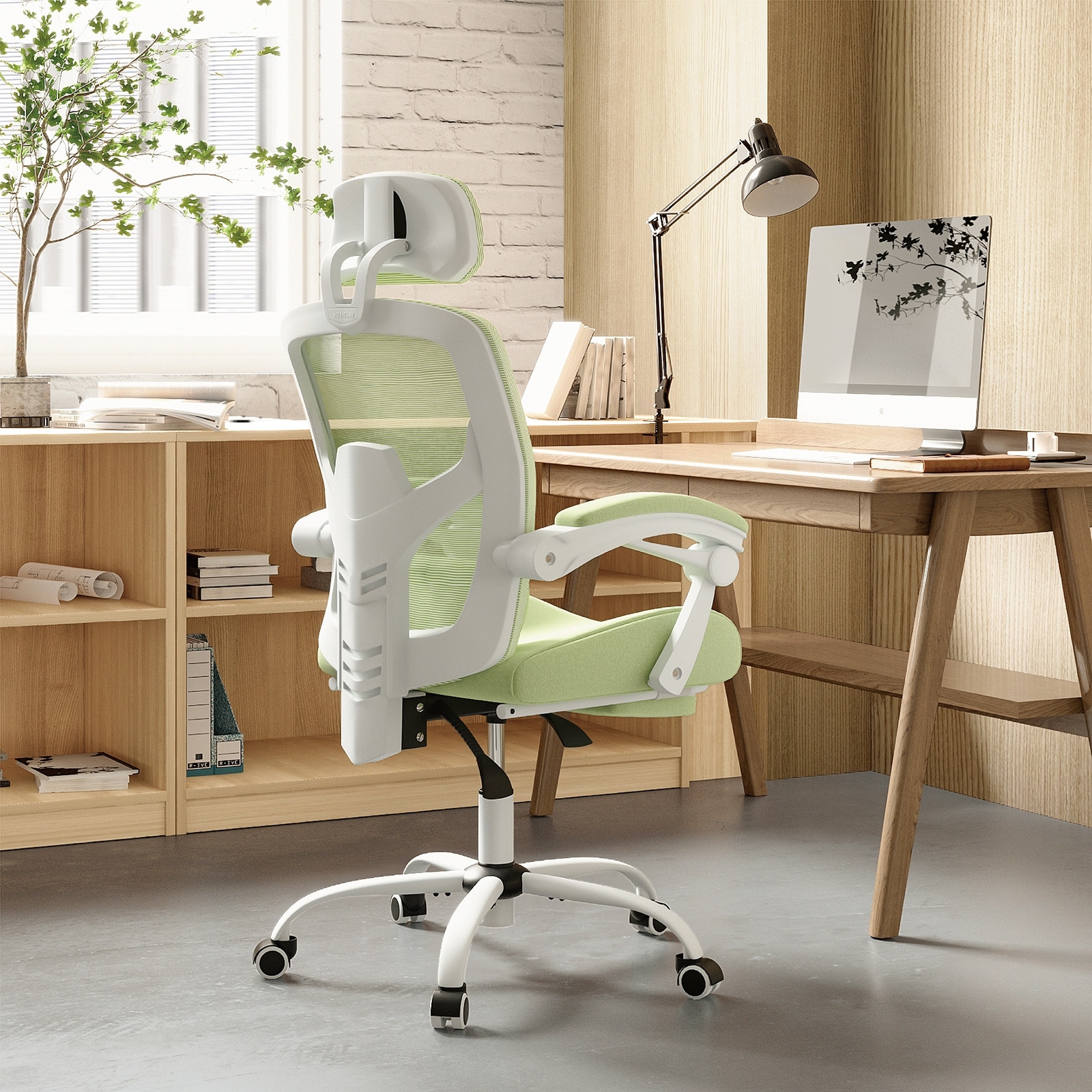 Mesh High Back Ergonomic Office Chair Lumbar Support Pillow Computer Desk Chair Bed Bath Beyond 40127038