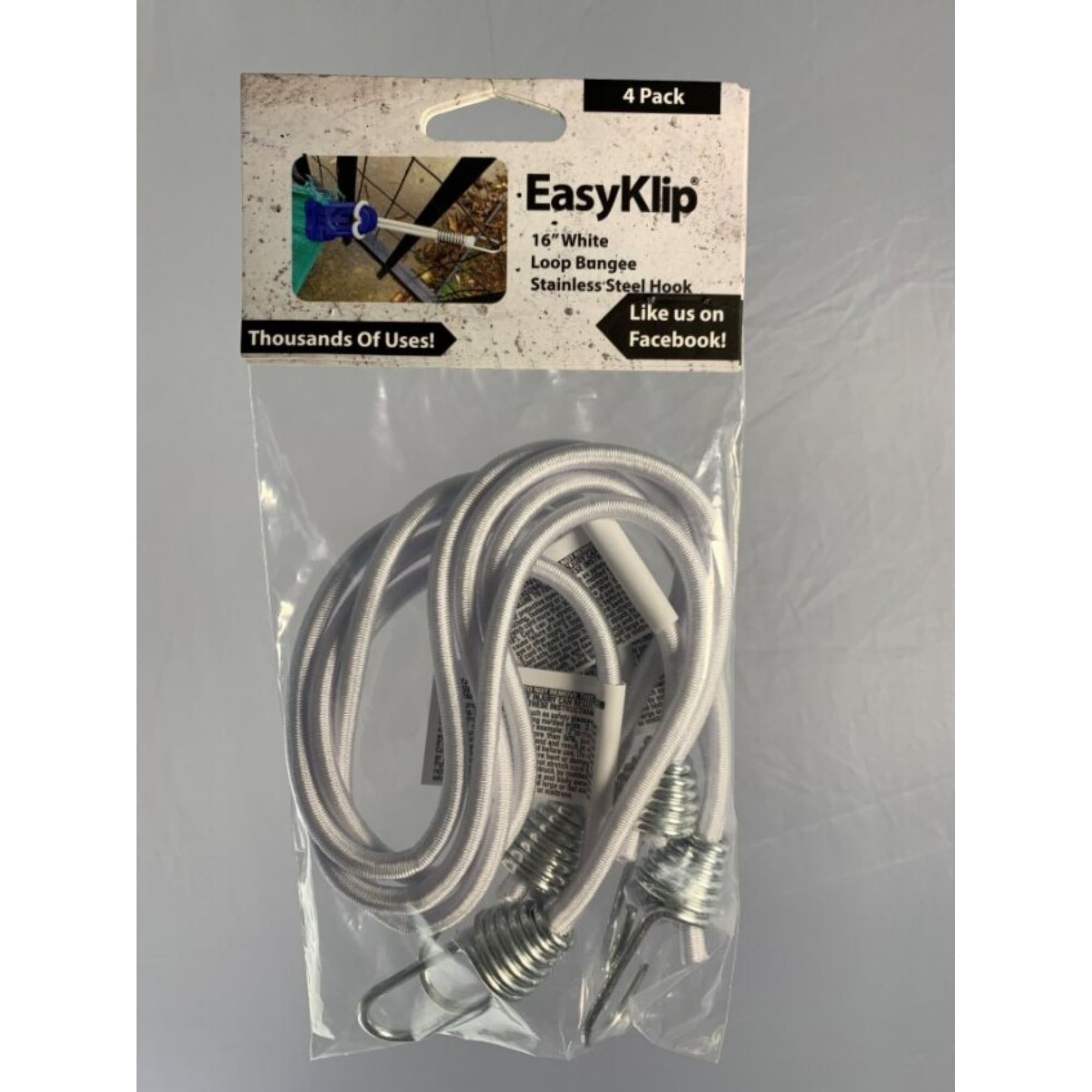 EasyKlip Loop Bungee Stainless Steel Hook 16
