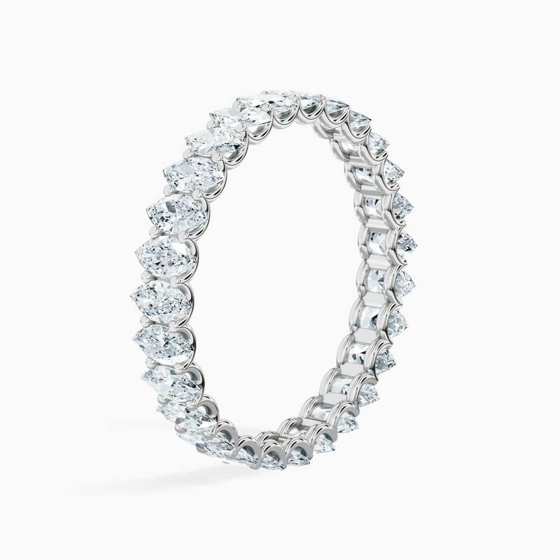 Auriya 14k Gold Marquise North-South Lab Grown Diamond Eternity Band 2.70 - 11.25 ct. tw. (F-G, VS)