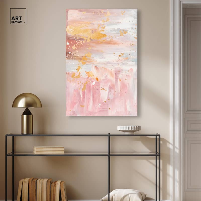 Rose Quartz Canvas by Art Remedy, Gallery Wrapped
