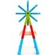 preview thumbnail 11 of 9, 2-in-1 Kids Art Easel Double-Sided Magnetic Whiteboard Chalkboard Rotating - Multi