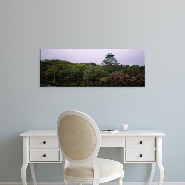 Easy Art Prints Panoramic Image 'Osaka Castle, Chuo Ward, Osaka Prefecture, Kinki Region, Honshu, Japan' Canvas Art