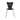 Wood Aluminum Dining Side Chair Black - 21x34