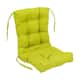 Multi-section Tufted Outdoor Seat/Back Chair Cushion (Multiple Sizes) - 18" x 38" - Lime