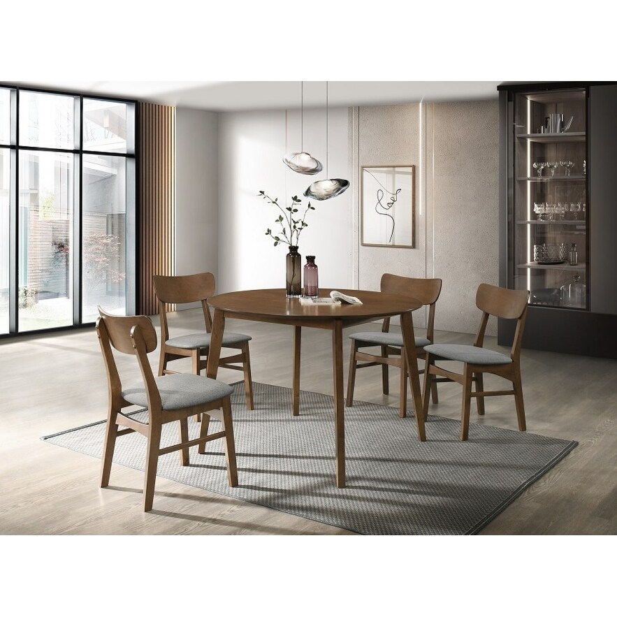 Norwegian danish modern chestnut tapered dining set by hot sale inspire q modern