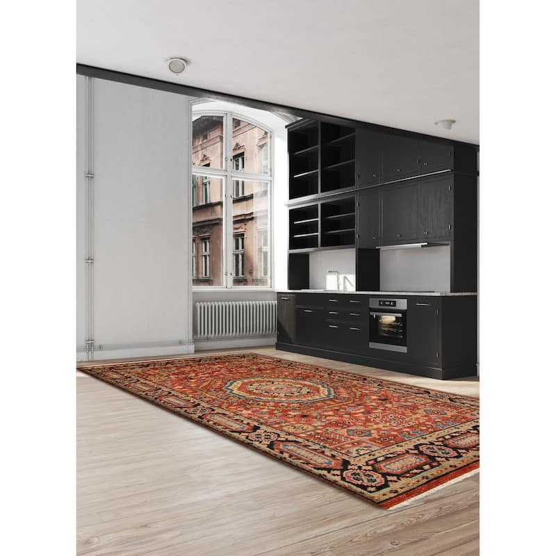 ECARPETGALLERY Hand-knotted Jules Serapi Red Wool Rug - 5'1 x 8'1