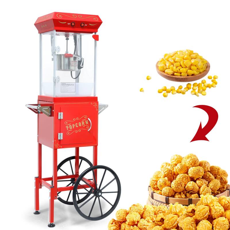 6OZ Popcorn Maker:This 480W theater-style popcorn popper. It includes an old maids drawer to collect un-popped kernels