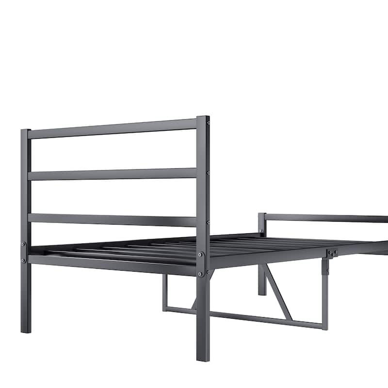 Metal Platform Bed frame with Headboard