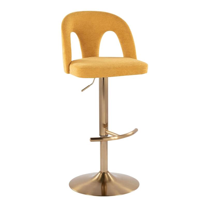 Ava Upholstered Adjustable Barstool - Set of 2